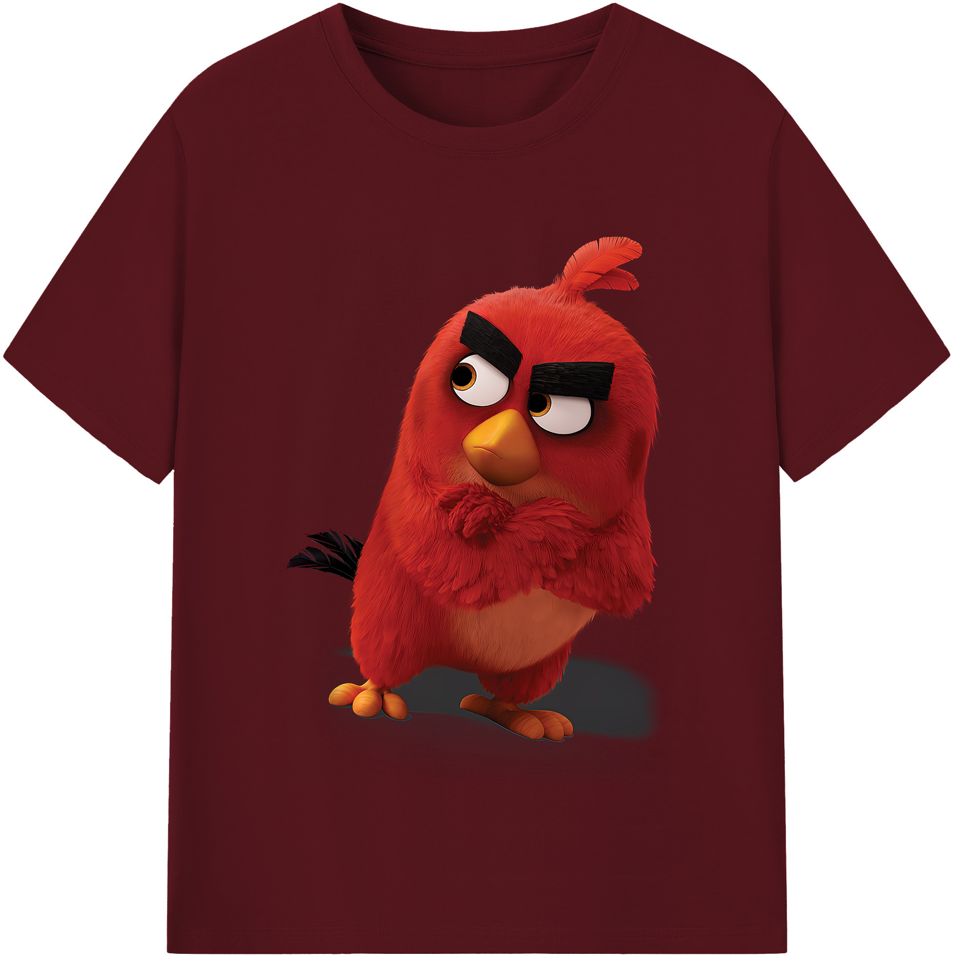 （画像用） Angry Birds アングリーバード 綿100％半袖Tシャツ（フロントプリント）